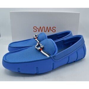 SWIMS Mens Size 9.5 Riva Sail Blue Slip On Loafers Shoes